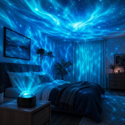 Aurora Projection Lamp — Multi-Star Galaxy Projector